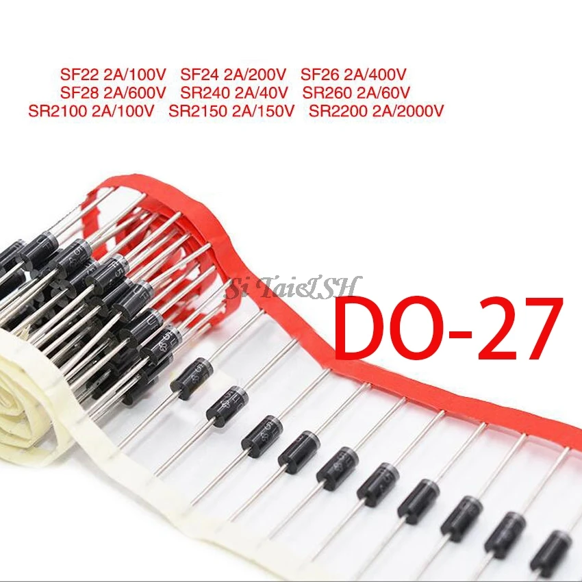 20 шт. выпрямительный диод Шоттки SR240 SR260 SR360 SR540 SR560 SR2100 SR3100 SR3200 SR5100 SR5150 SR5200 DO 41
