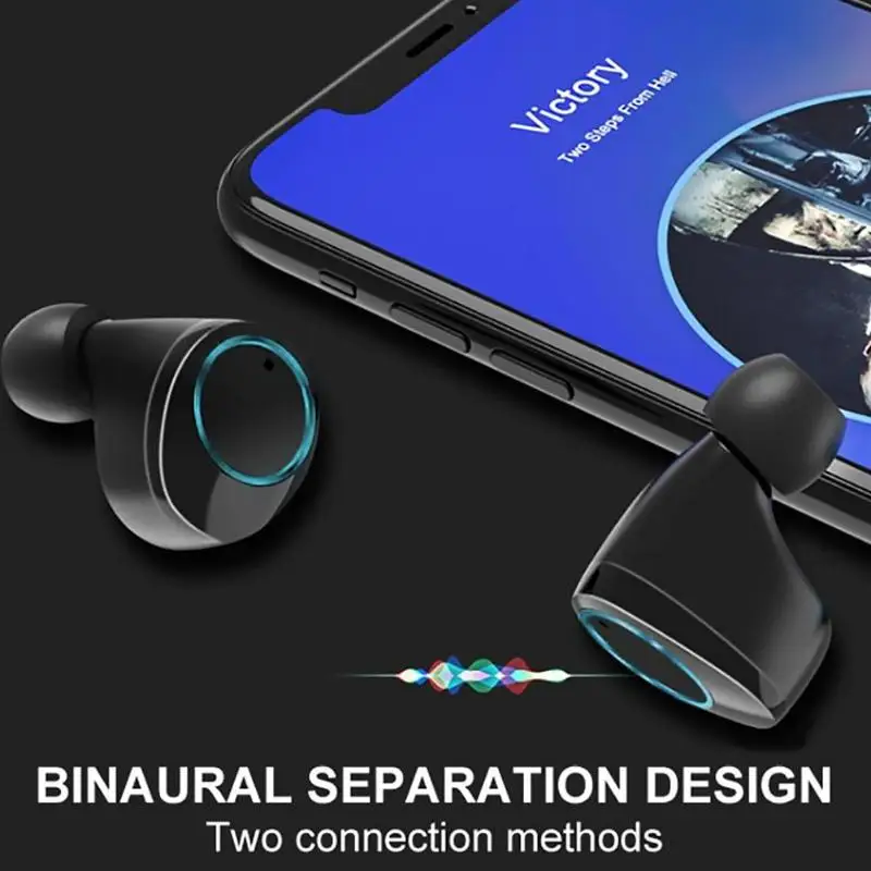 X6 Pro TWS Bluetooth V5.0 беспроводные наушники стерео двойной микрофон спортивные наушники IPX7 водонепроницаемые с зарядным устройством