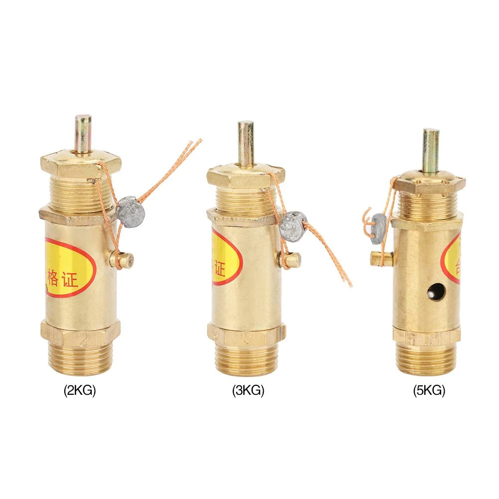 G3/8 Air Compressor Safety Release Valve Pressure Relief Valve for Boiler Steam Generator 5KG G3/8 Air Compressor Safety Release Valve Pressure Relief Valve for Boiler Steam Generator 5KG