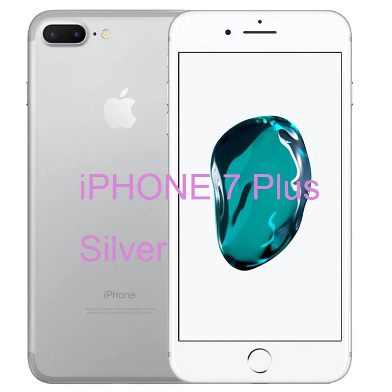 Разблокированный Apple iPhone 7/iPhone 7 Plus четырехъядерный мобильный телефон 12,0 МП камера 32G/128G/256G Rom IOS Телефон с отпечатком пальца - Цвет: iphone 7 Plus Silver