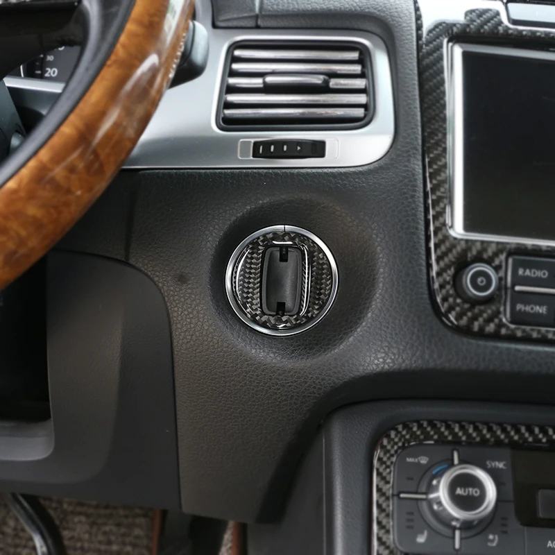 Внутренняя наклейка из углеродного волокна для Volkswagen Touareg 2011 2018 Rea Стайлинг