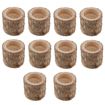 

10Pcs Rustic Candle Holder Tealight Holder Candlestick Wedding Home Decor
