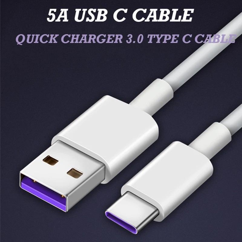 Usb type-C кабель для huawei P30 Lite P30Pro Xiaomi 9 9T Pro Синхронизация данных 5A зарядный провод зарядный кабель для телефона