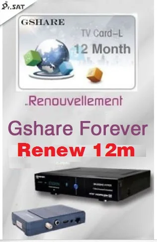 Оригинальный Gshare Forever Funcam recharge для starsat mediastar geant startrack tiger qviart renew box только без