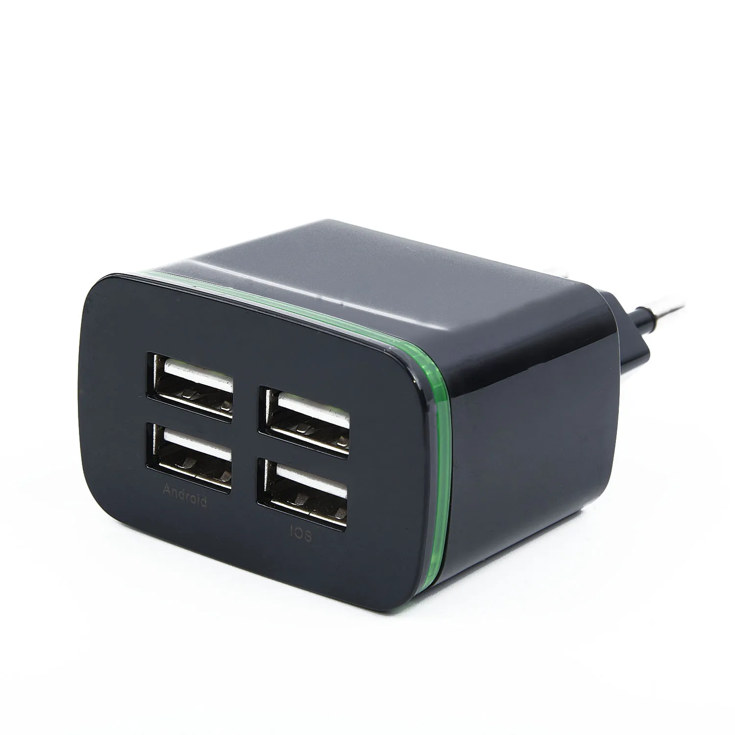 4 Порты кабель для быстрой зарядки USB Hub ЕС плагин для настенного Зарядное устройство для Android, Apple устройств