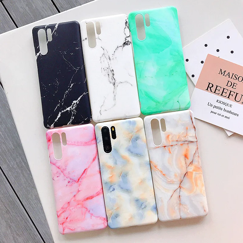 

SUYACS Luxury Marble Phone Cases For Huawei P30 P20 Pro Lite NOVA 3i 3e 4e Mate 20 Lite Pro Soft IMD Full Body Phone Back Cover