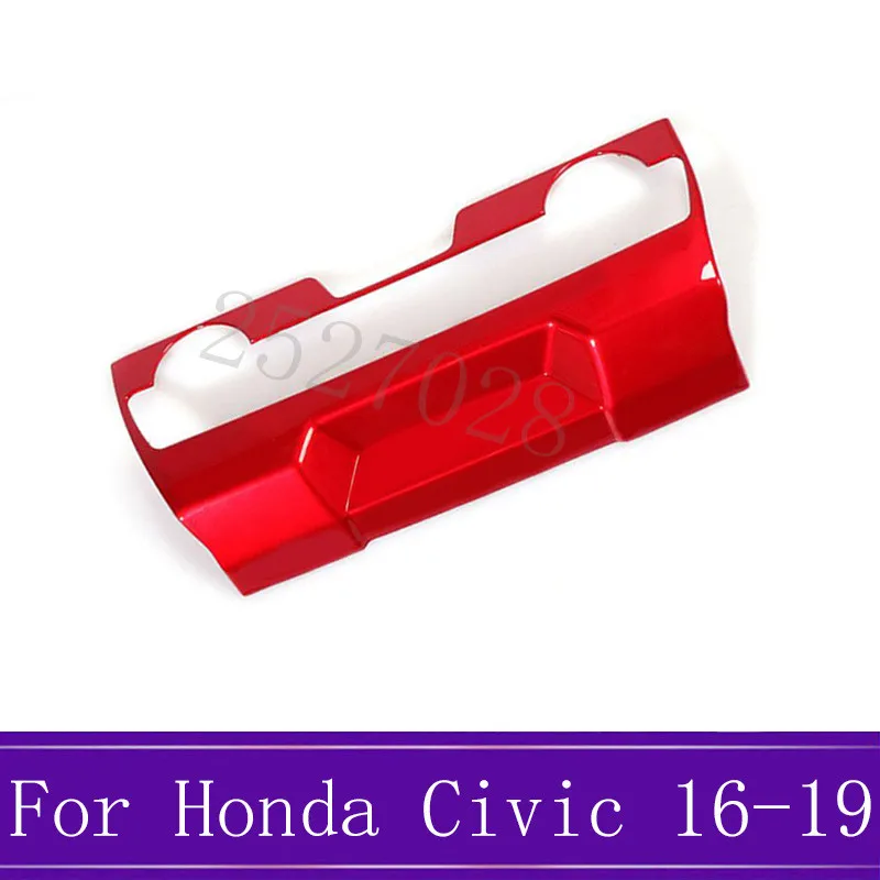 Для Honda Civic 10th ABS красный кондиционер воздуха с центральным управлением CD панель накладка наклейка аксессуары для автомобиля