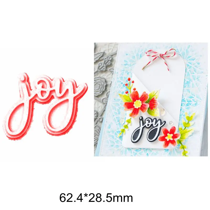 

8-piece Set Metal Cutting Dies Joy Alphabet Words Funny Frame Dies Making Cards Decorate Paper New Stencils Craft DIY 2019 Hot