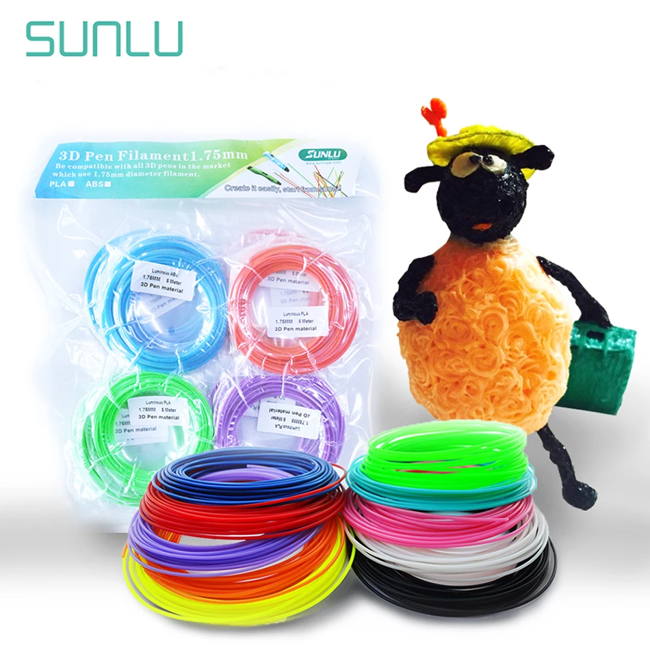 

SUNLU Filament PLA 1.75mm 5m/roll 3d Pen Filament pla SL-300/SL-300A Printing Materials Plastic PLA