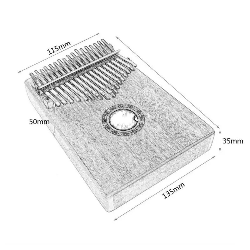 Высокое качество, 17 клавиш, калимба, большой палец, пианино для начинающих, начинающих, портативная гитара, деревянные музыкальные инструменты