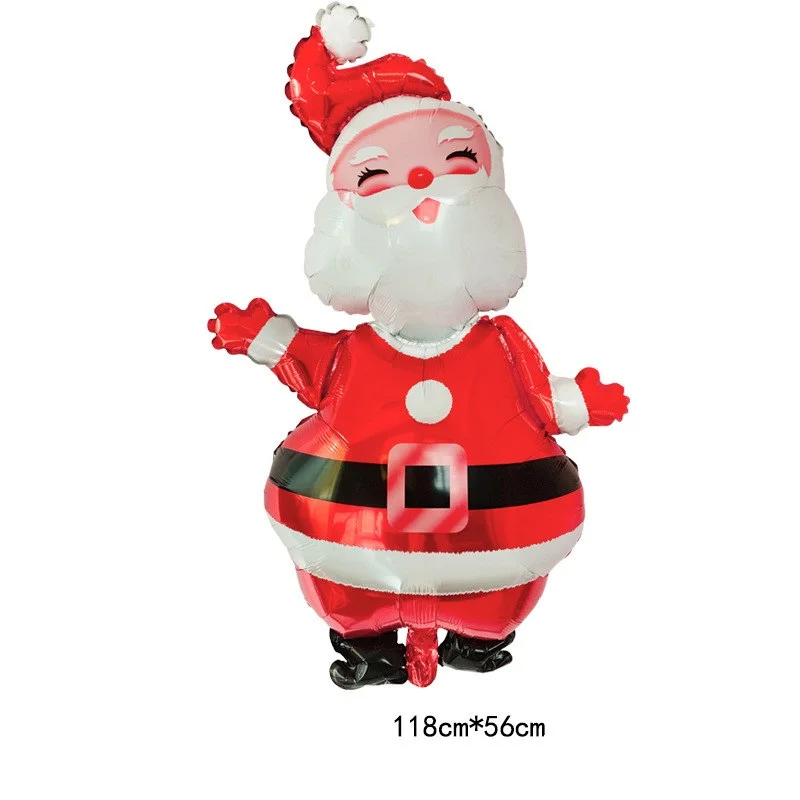 Merry Christmas Снеговик пожилой медведь фольгированные шары зеленая Рождественская елка Baloon deco noel вечерние декоративный воздушный шар Новогоднее украшение - Цвет: 1pc