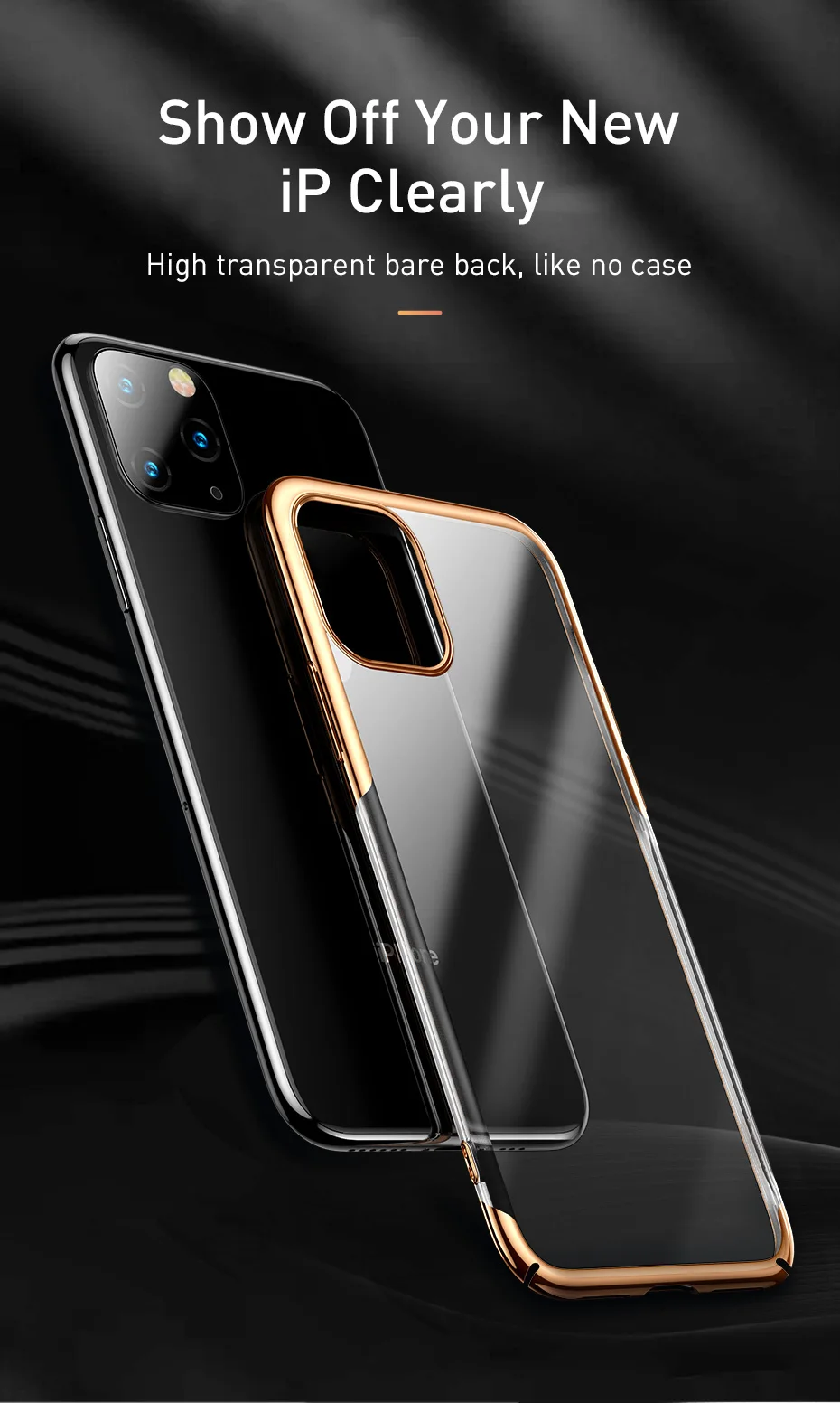 Baseus, роскошный чехол с покрытием для iPhone 11 Pro Max, чехол из жесткого поликарбоната, задняя крышка для iPhone XI XIR XS MAX, защитный чехол Couqe Fundas