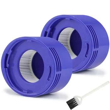 

2 Vacuum HEPA Post-Filter Kits for Dyson V7 V8 Vacuum Cleaner, Replacement Filter with Cleaning Brush