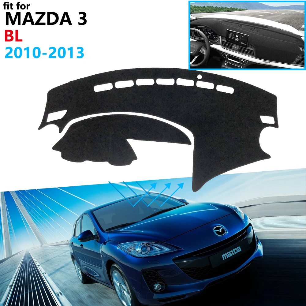 Защитная накладка на приборную панель для Mazda 3 BL 2010 2011 2012 2013 MK2 | Автомобили и