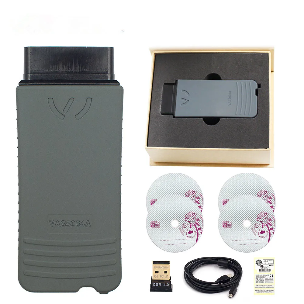 Original BT OKI VAS5054A ODIS 5,16 5054A с OKI полный чип AMB2300 Поддержка UDS для VAG диагностический инструмент - Цвет: Original BT OKI