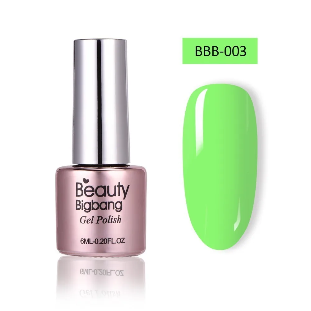 Beautybigbang флуоресцентный неоновый Гель-лак для ногтей зеленого цвета для дизайна ногтей полигель-лак фосфоресцирующий Vernis Ongle светящийся в темноте лак - Цвет: 3A