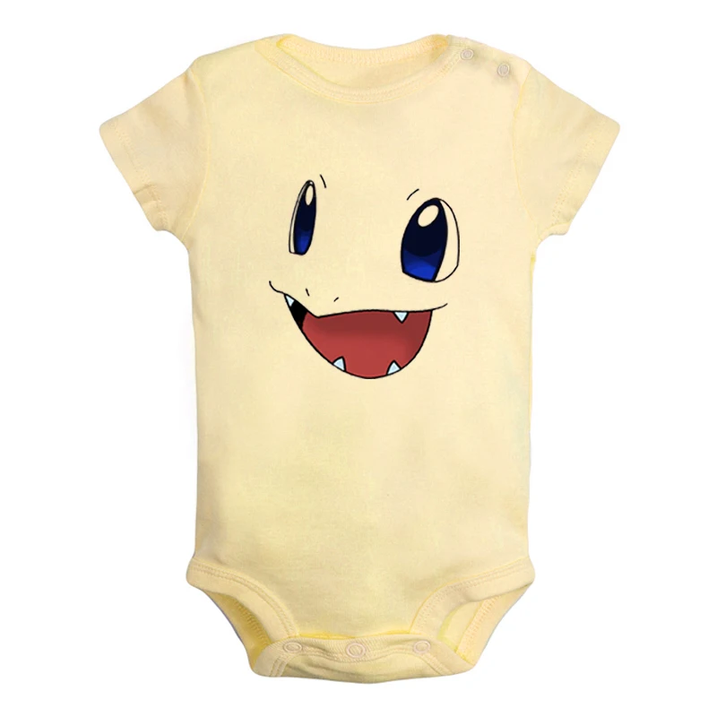 JcBaby190YD Милый костюм для новорожденных мальчиков и девочек с покемонами, чармандером, бульбазавром, сквиртлом, комбинезон с принтом, боди для младенцев, одежда с короткими рукавами - Цвет: JcBaby190YD