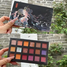 18 cores perolado fosco paleta de sombra brilhante brilho sombra de olho estilo chinês impermeável longa duração cosméticos tslm2