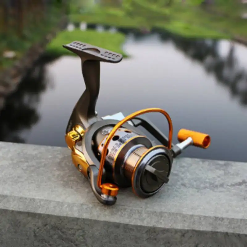 10 Bearing 5.5:1 Fishing Reel Aluminum Handle Right Hand Left Hand Preloading Rotary Wheel Fishing Equipmentk