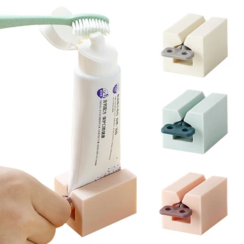 

Rolling Tube Toothpaste Squeezer Toothpaste Seat Holder Manual Rotate Paint Creams Dispenser Stand for Bathroom