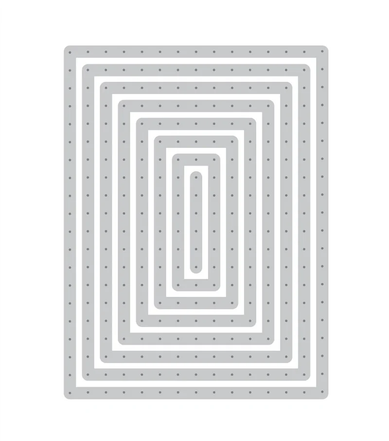 

2019 DIY New Layer Metal Cutting Dies and Scrapbooking For Paper Making Flowers String Art Rectangles Die Set Embossing Frame