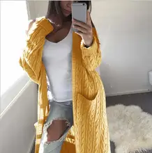 Women Long Cardigan Solid Long Sleeve Jumper Sweater 2020 Autumn Winter Warm Female Knitted Korean Sweater Cute Clothes Women Long Cardigan Solid Long Sleeve Jumper Sweater 2020 Autumn Winter Warm Female Knitted Korean Sweater Cute Clothes