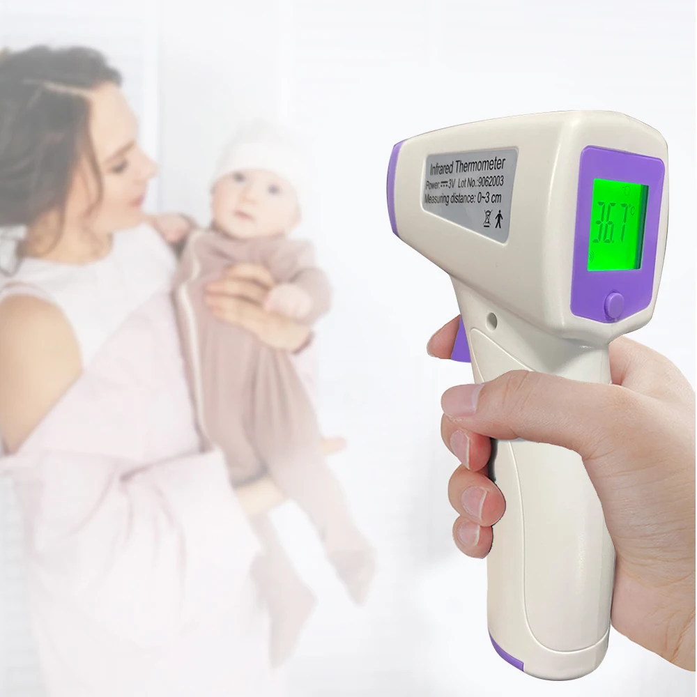 

Baby Thermometer Digital Infrared Forehead Fever Body Thermometer Non-contact Temperature Gun For Kids