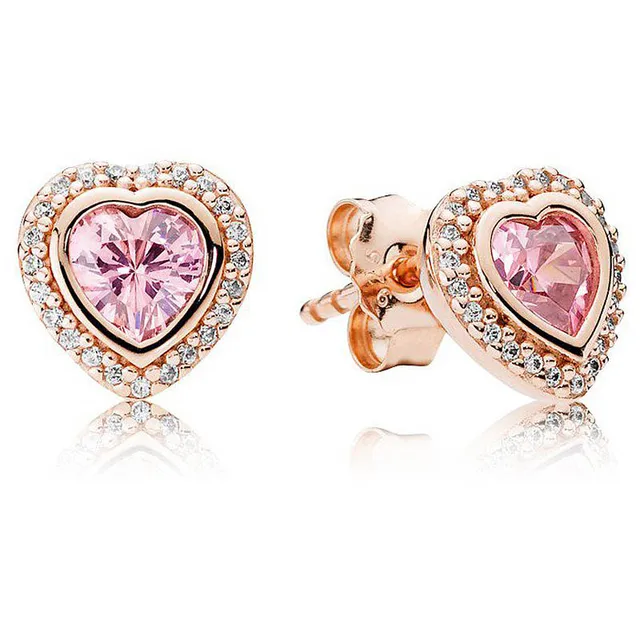 925 Sterling Silver Earring Rose 