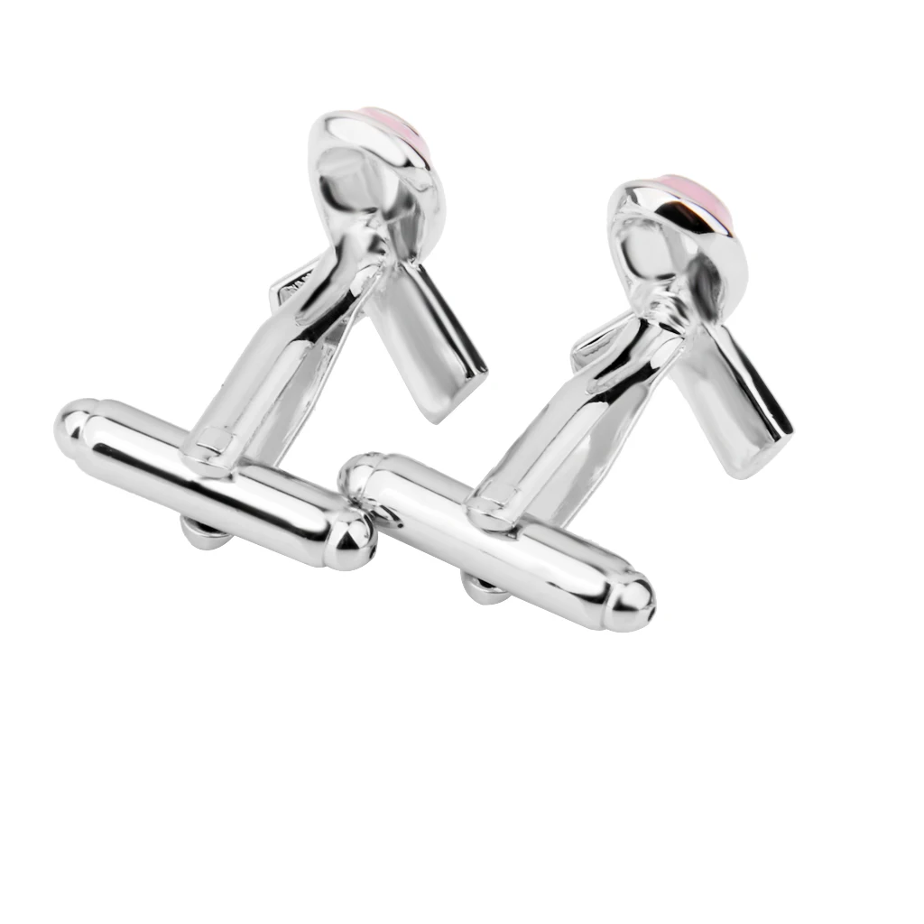 Mens Shirt Cufflinks Wedding Business Suit Cuff Links Cozy Tie Clips Fashion Jewelry Pink Color 