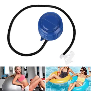 

5 In 1 Foot Step Operated Fitness Ball Inflatable Toy Blue ABS Air Pump