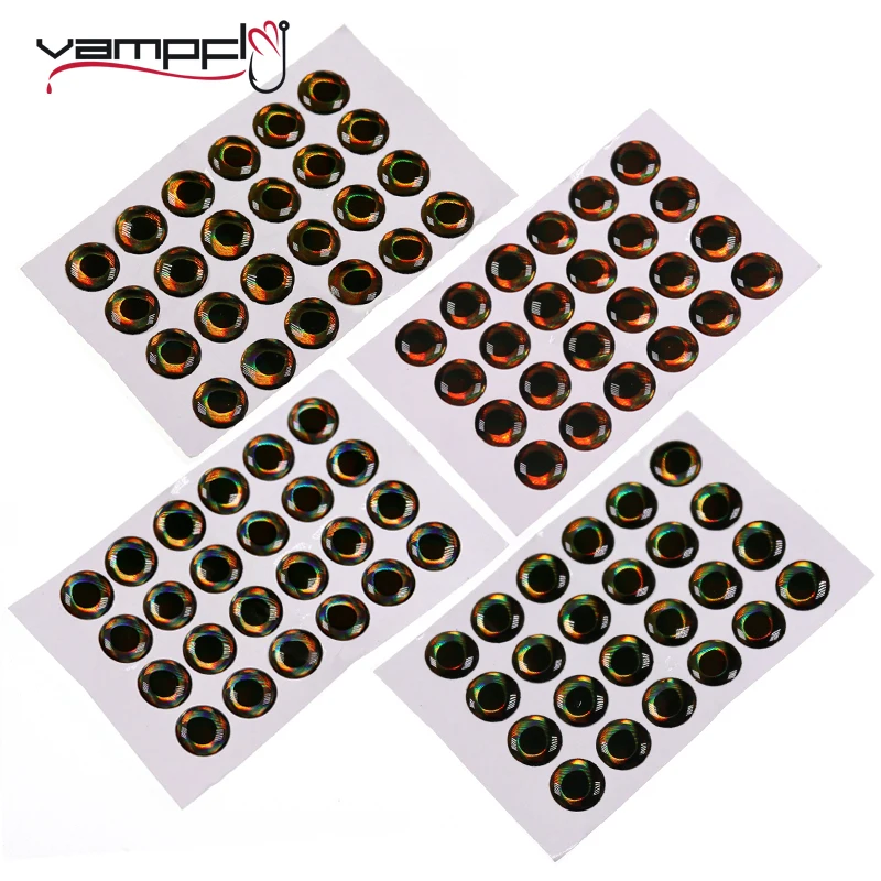 100 x 5mm EARTH real lifelike 4d fish eyes for lures,flies,bass,pike,trout