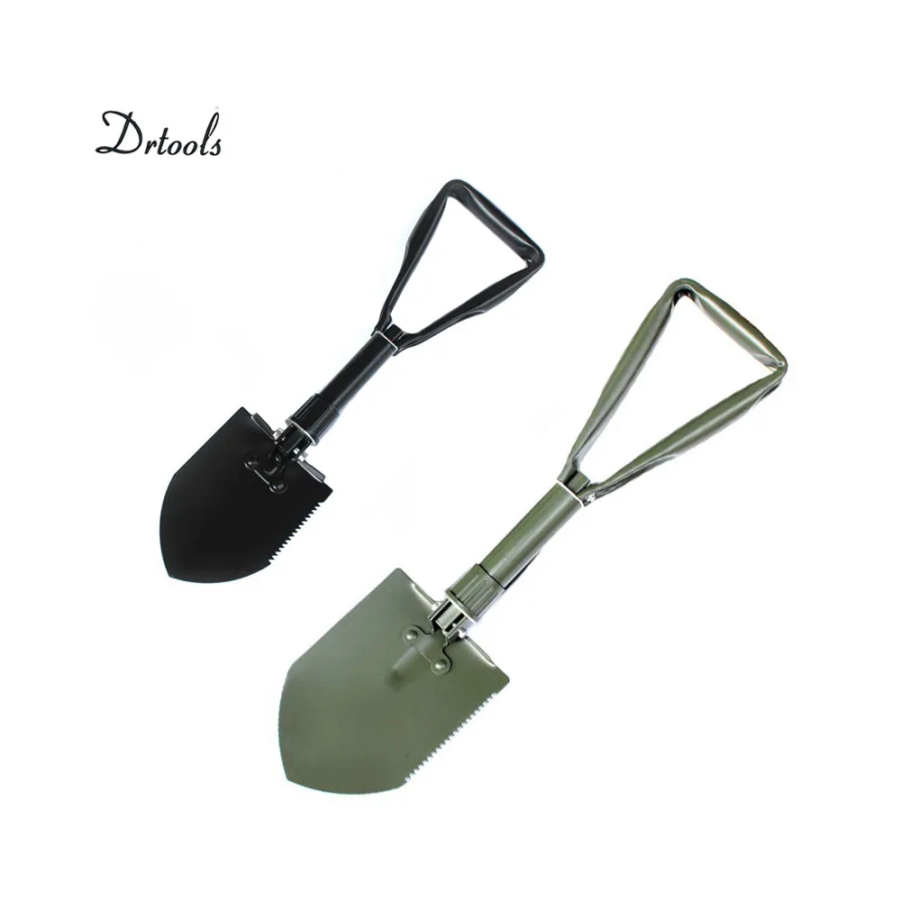 Folding Shovel Portable  Multifunction Stainless Steel Survival Spade Trowel Camping Outdoor Cleaning Tool  2 Kinds