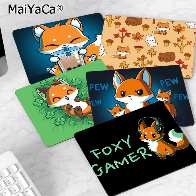 MaiYaCa Top Quality Cute Fox cat mouse pad gamer play mats Selling Wholesale Gaming Pad | Компьютеры и офис