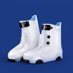 Couvre chaussures imperméables épais antidérapants pour enfants, chaussures de pluie, couvre bottes écologiques pour garçons et filles 