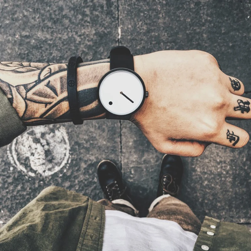 Clock Male Quartz-Watch GEEKTHINK Black Designer Creative Japan Casual Fashion Men Luxury