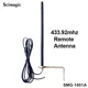 Antena externa para puerta de electrodomésticos, barrera para puerta de garaje, 433MHz, 433,92 MHz