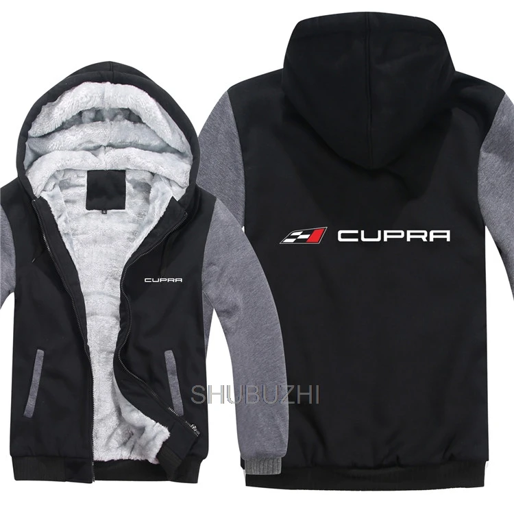 same as picture Зимние толстовки Cupra, мужское модное пальто, шерстяная куртка с подкладкой, утепленные свитшоты Cupra, худи, Мужское пальто - Цвет: same as picture