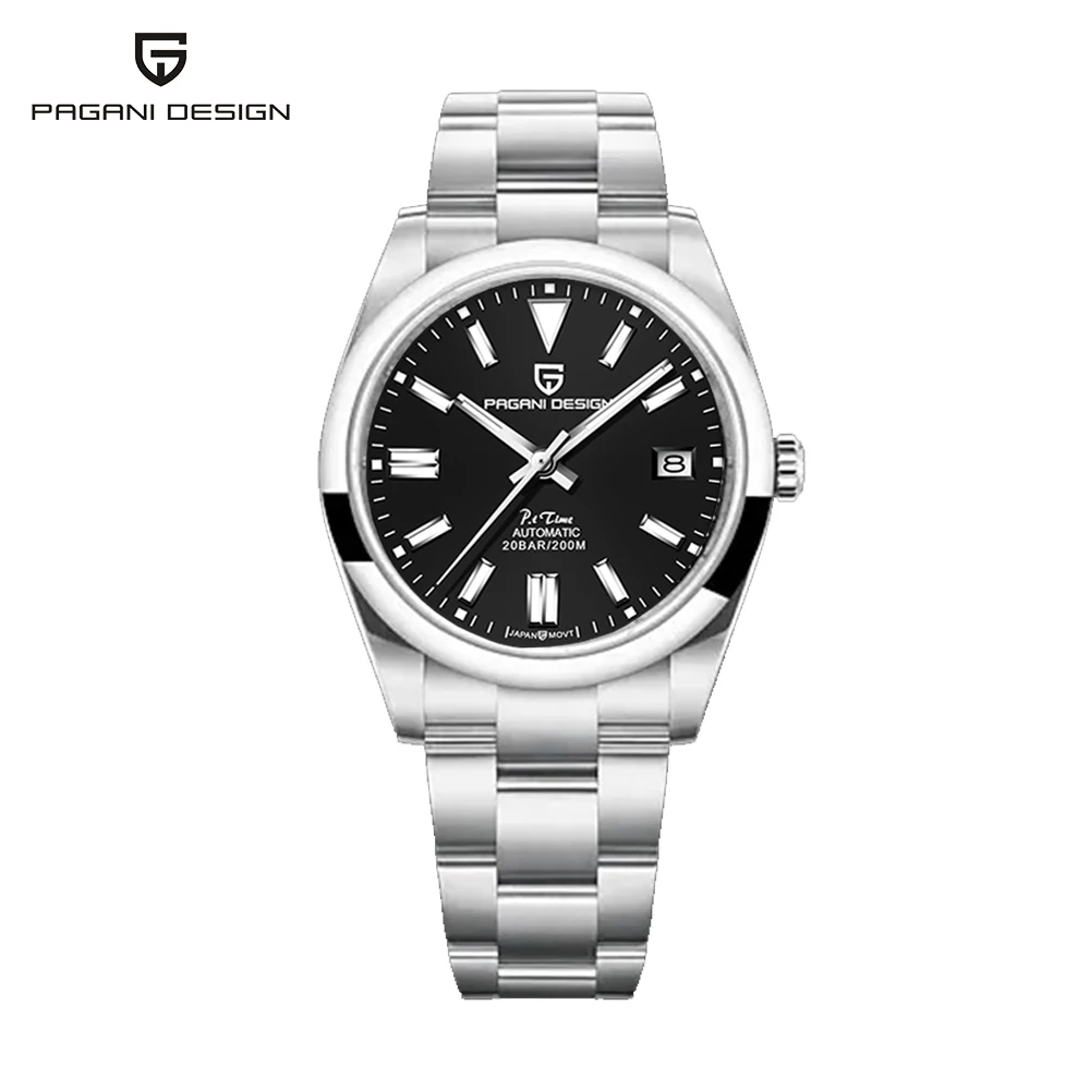 

Pagani Design 2021 40mm Men Mechanical Watch NH35 Automatic Sapphire Stainless Steel 20Bar Waterproof Reloj Hombre Clock PD1690