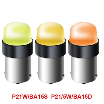 

2PCS P21W BA15S S25 LED Car Turn Signal Lamp Bulb For Ford Focus 2 3 Fiesta Mondeo Ranger P21/5W BAY15D Auto Brake Reverse Light