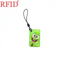 UID S50 1K 13,56 Mhz сменный записываемый брелок с кольцом RFID мультфильм водонепроницаемый брелок жетон тег для контроля доступа Быстрая