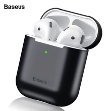 Baseus чехол для наушников AirPods, Цветной силиконовый чехол для AirPods 2, 1 чехол, беспроводной Bluetooth чехол для наушников Airpods