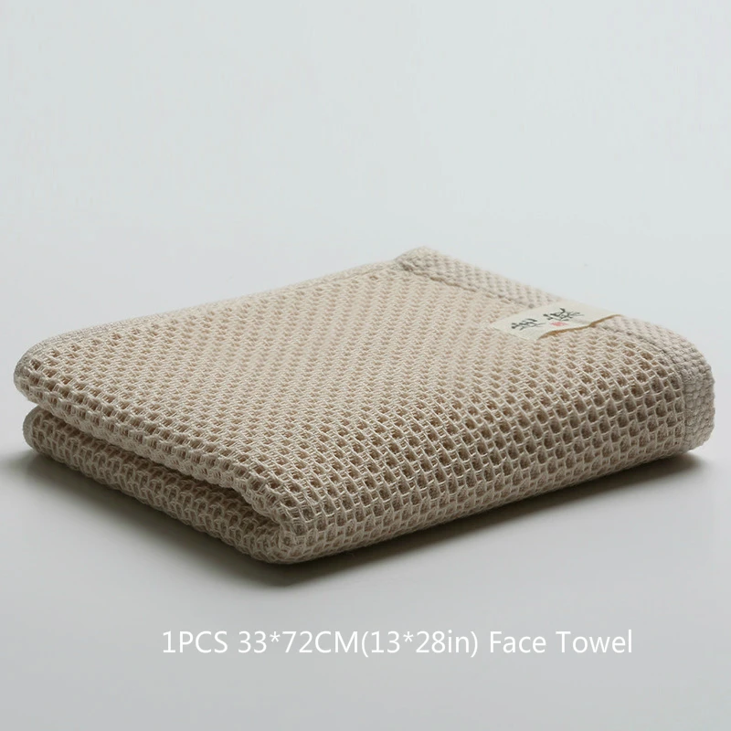 33 -72CM-Beige Мягкие полотенца для лица, хлопковое Большое пляжное полотенце для взрослых, набор полотенец для ванной/волос, полотенца для лица в азиатском стиле Дзен 33*72 см 70*140 - Цвет: 33 -72CM-Beige