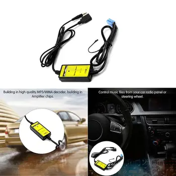 

TIOODRE USB MP3 Player Interface AUX-IN Adapter Car MP3 Player Cable Support 3.5mm Audio Music Carbon Fiber Form New Decorative