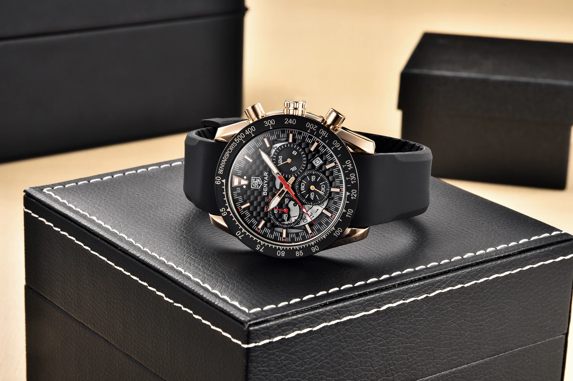 2021 New BENYAR Top Brand Men's Quartz Watch Luxury Waterproof Business Sports Chronograph Military Watch Men Clock Reloj Hombre