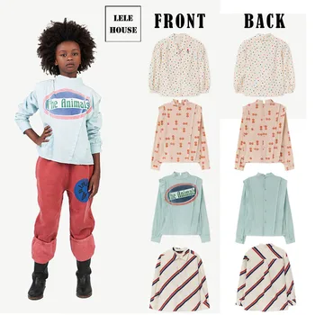 

SPOT 2019 Autumn LELEHOUSE-TAO Girls Blouses Baby Boy Shirt Long Sleeve Shirt Ruffle Kids Blouse Stripe Toddler Boy Shirts