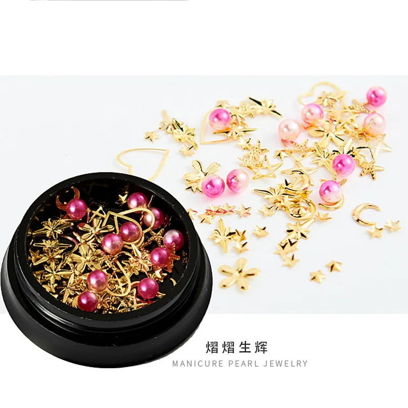 QIAOQIAO DIY Стразы набор различных DIY драгоценные камни очаровательный Микс Дизайн ногтей Роза для украшения ювелирных изделий гель блеск украшения для ногтей - Цвет: QRP-59