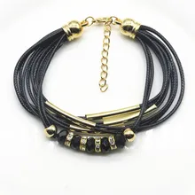 Модные Роскошные винтажные подарки панк браслет богемные кожаные браслеты для женщин wrap браслет женский ювелирный подарок