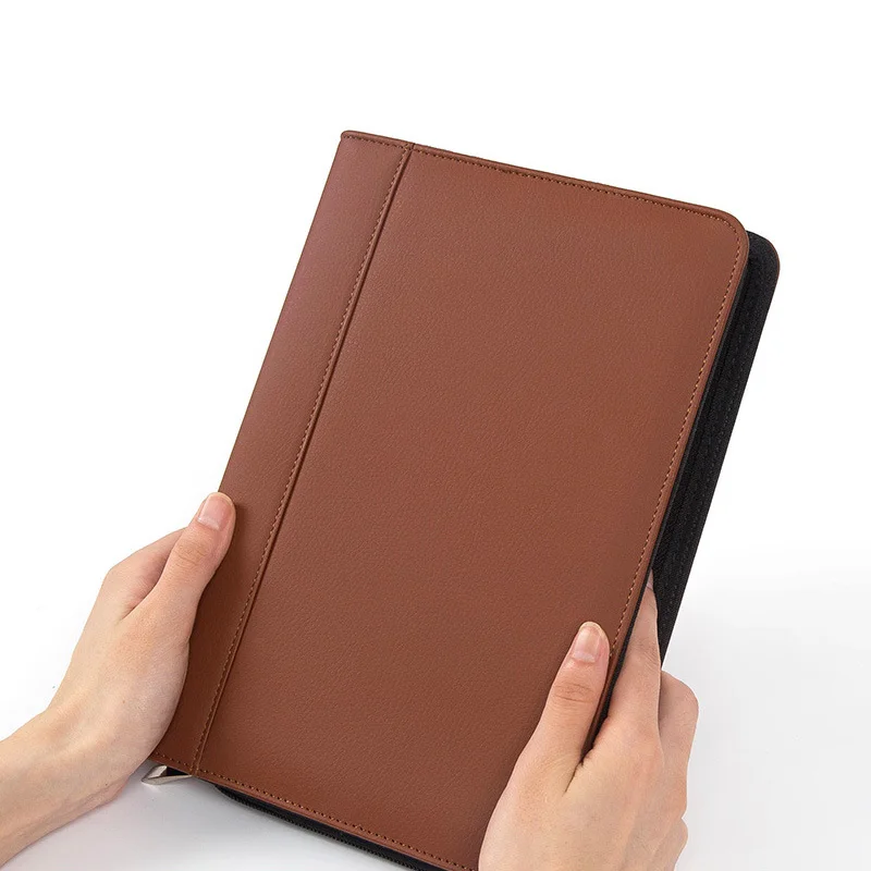 

A5 File Folder Binder Manager Cabinet Padfolio with Calculator Spiral Business Fichario Notebook Briefcase Journal Handbook Bag