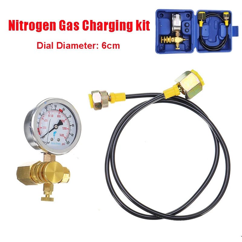 

Hydraulic Accumulator Nitrogen Charging Filling Gas Valve test Kit Hydraulic Breaker Hammer Kit for Furukawa Soosan-JY04