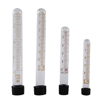 

1pcs Glass Graduated Glass Test Tubes With Black Screw Cap 5ml/10ml//20ml Lab Supplies
